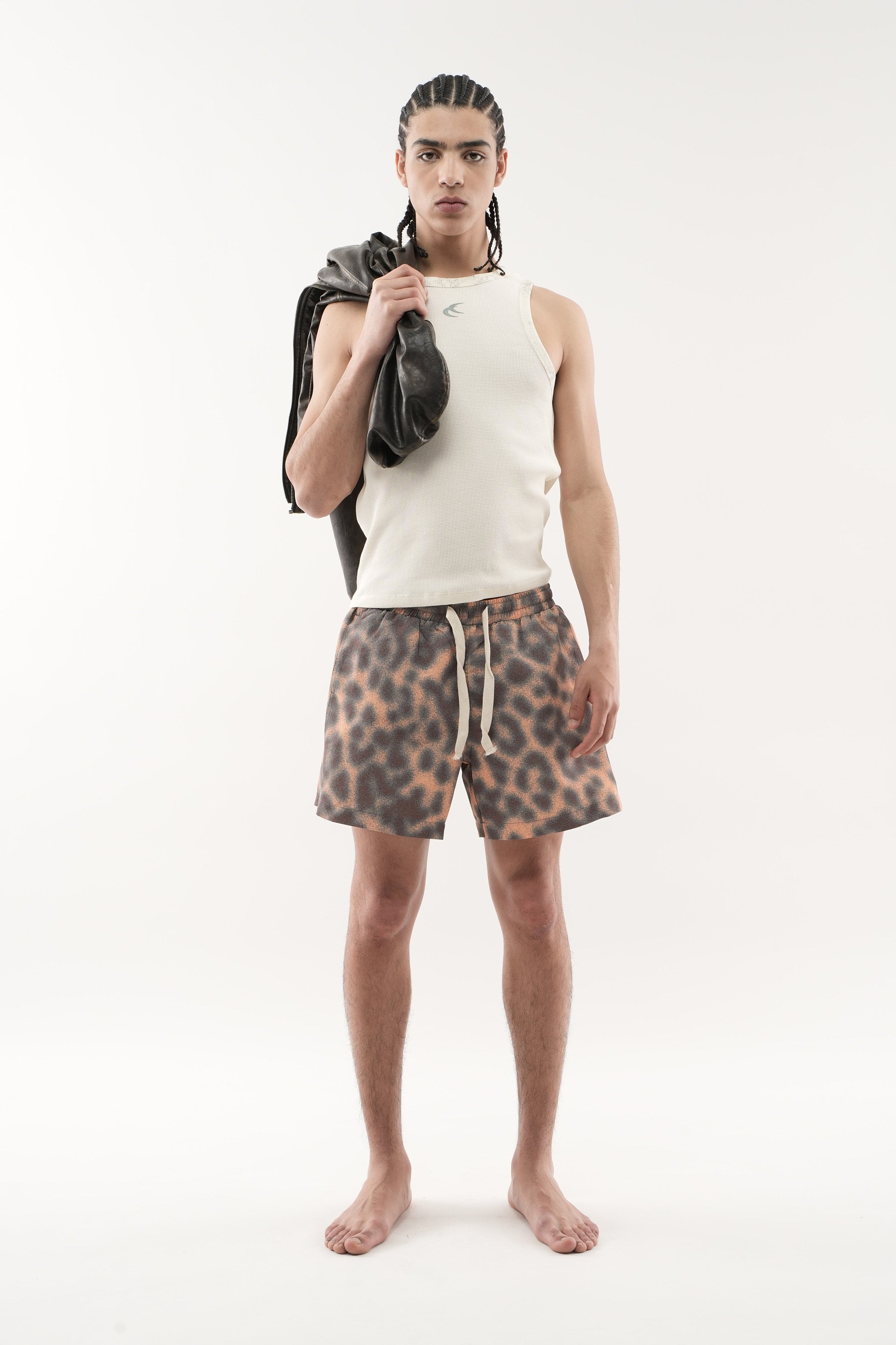 Animal Ecru Waffle SCFF Tank Top