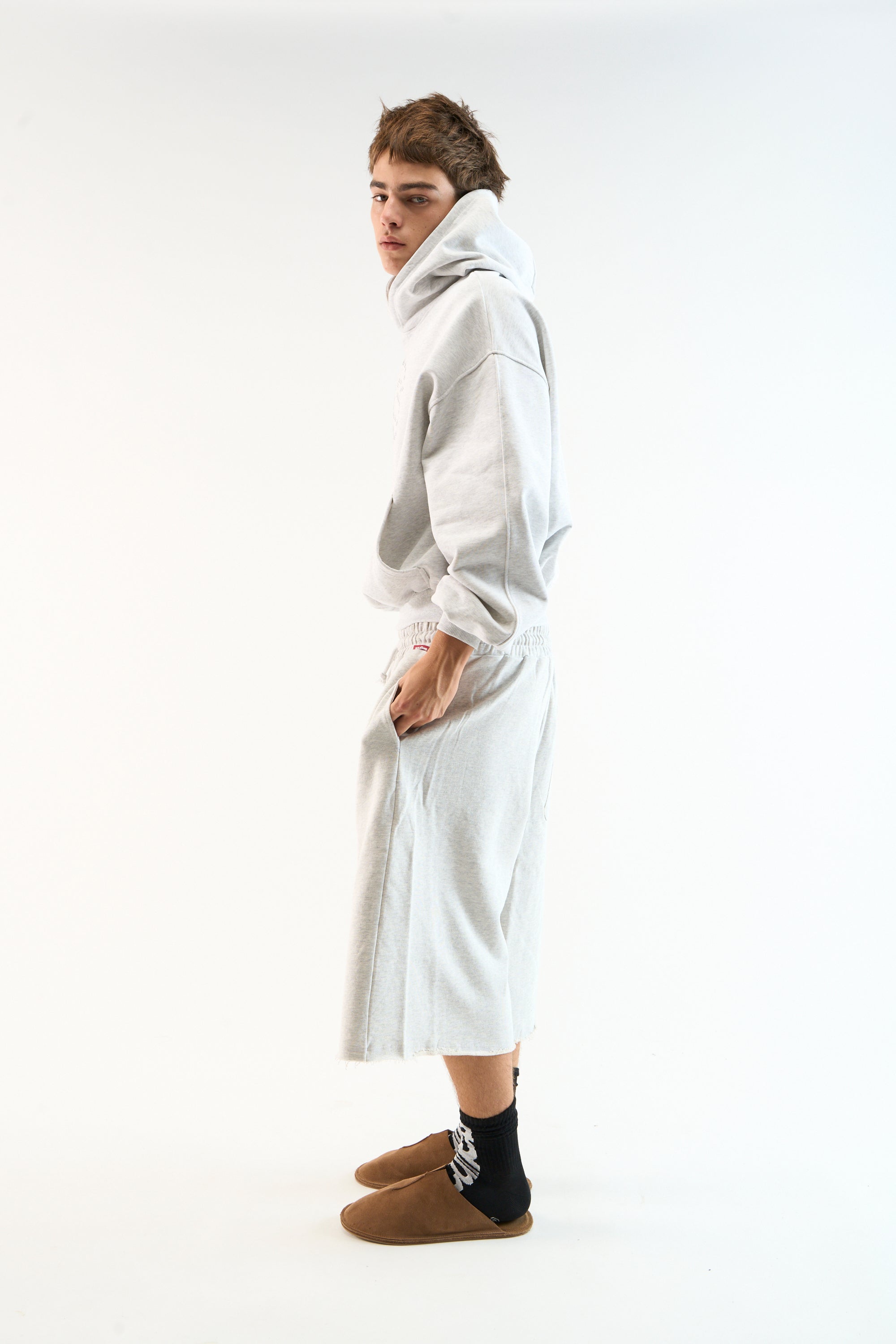 Bob Grey Melange Hoodie