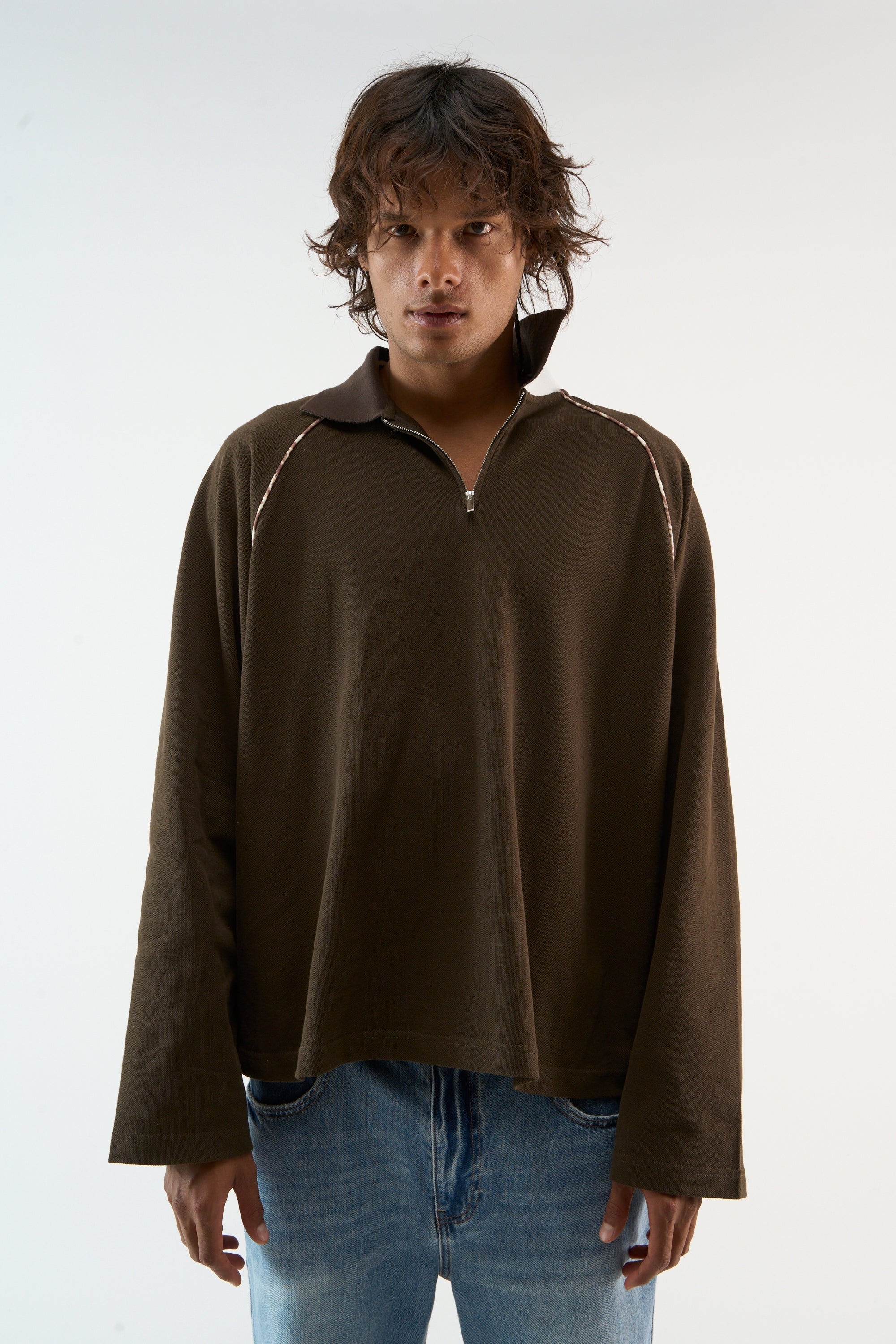 Animal Line Brown Polo