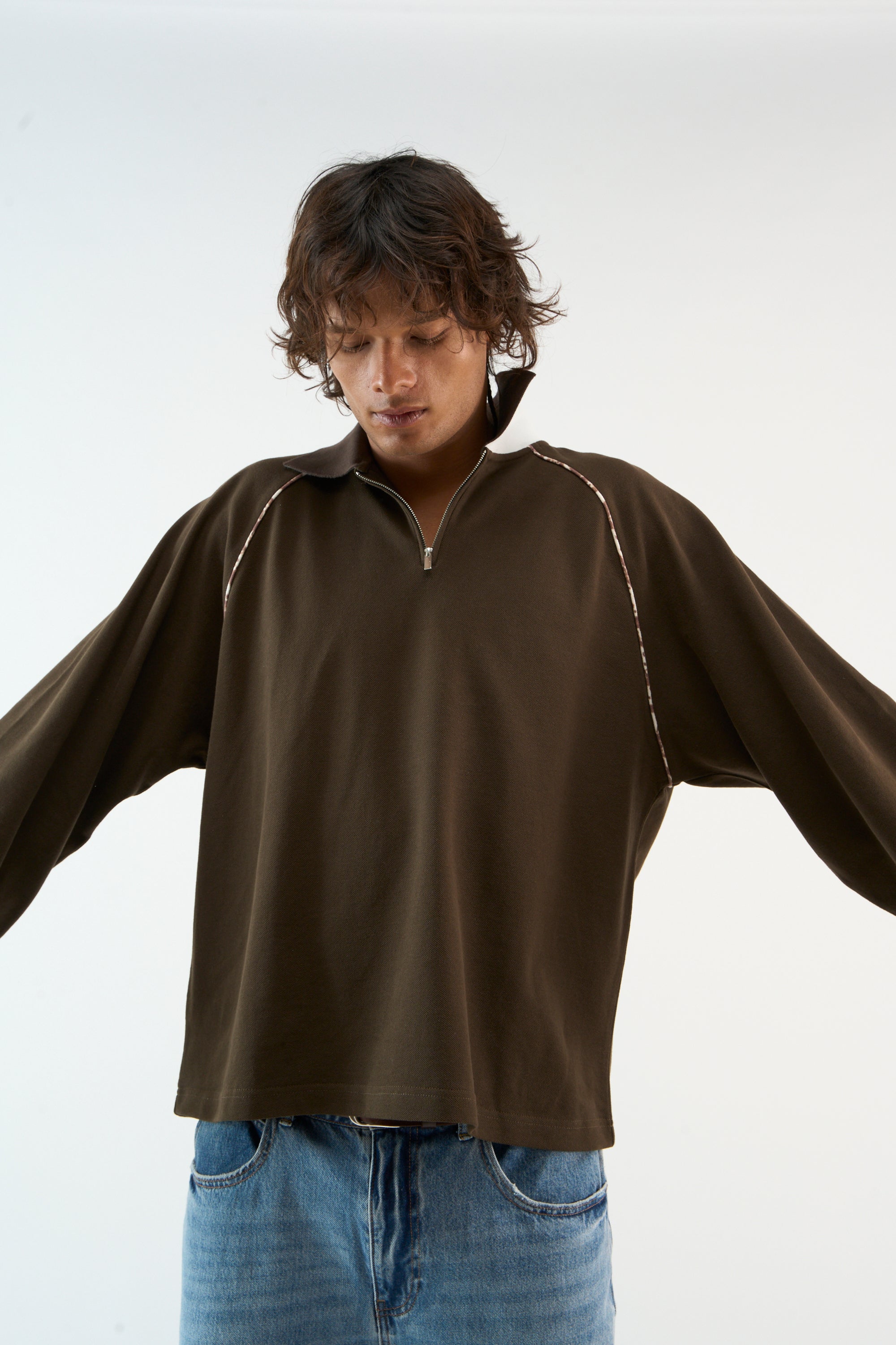 Animal Line Brown Polo