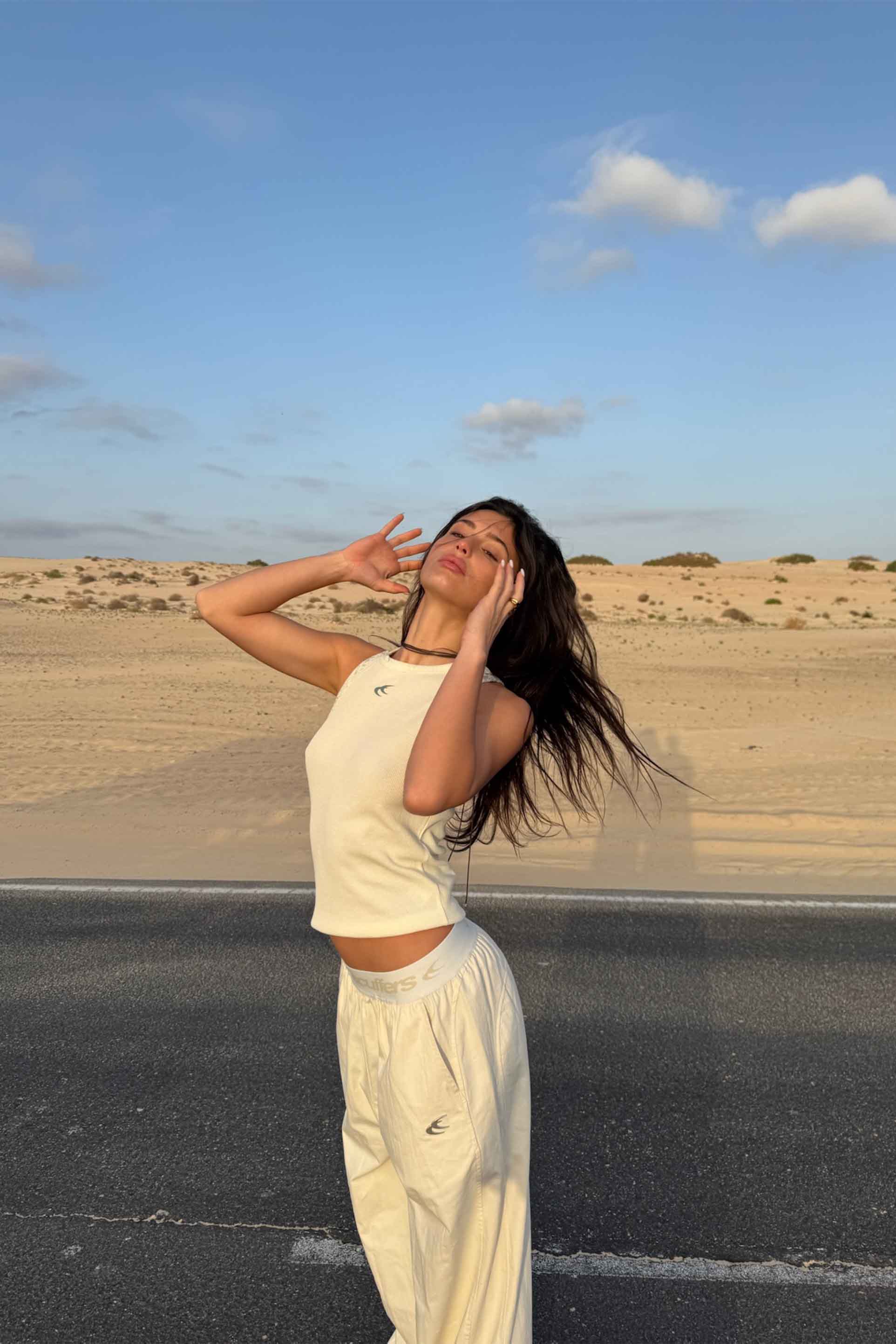 Animal Ecru Waffle SCFF Tank Top