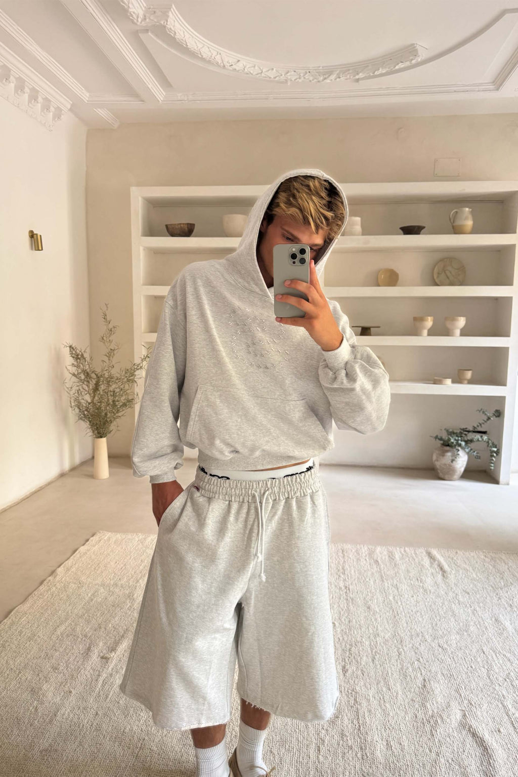 Bob Grey Melange Hoodie